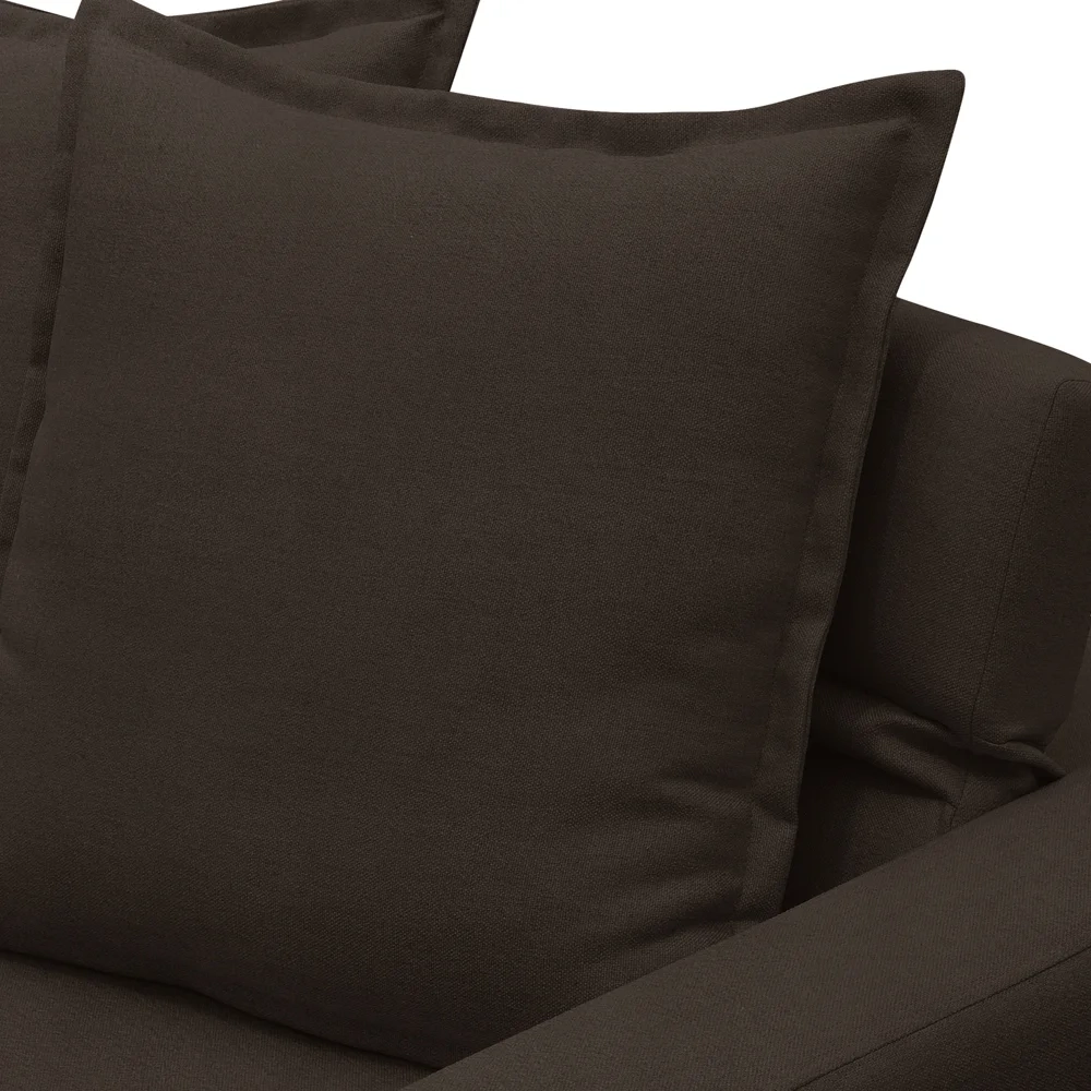 Sofá Retrátil Reclinável 3 Lugares 215cm Roma F05 Veludo Marrom Escuro - Mpozenato