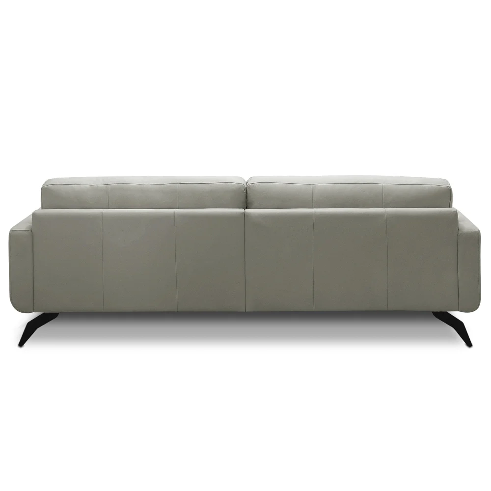 Sofá 2 Lugares Para Sala Living 180cm Vults L08 Couro Pérola - Mpozenato