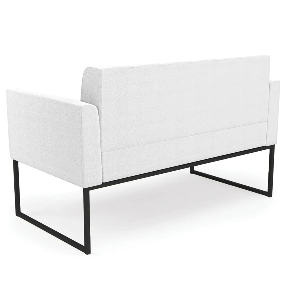 Namoradeira e Poltrona Industrial Preto Ana Boucle Off - Ibiza