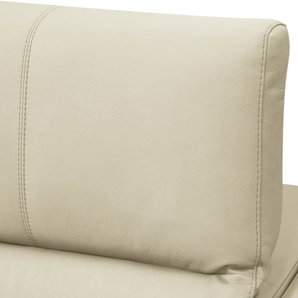 Sofá Retrátil Reclinável 3 Lugares 230cm Mare L08 Couro Off  - Mpozenato