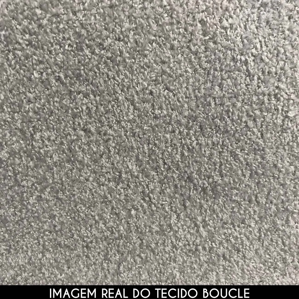 Sofá 3 Lugares 210cm Orgânico Viana B10 Bouclê Creme - Mpozenato