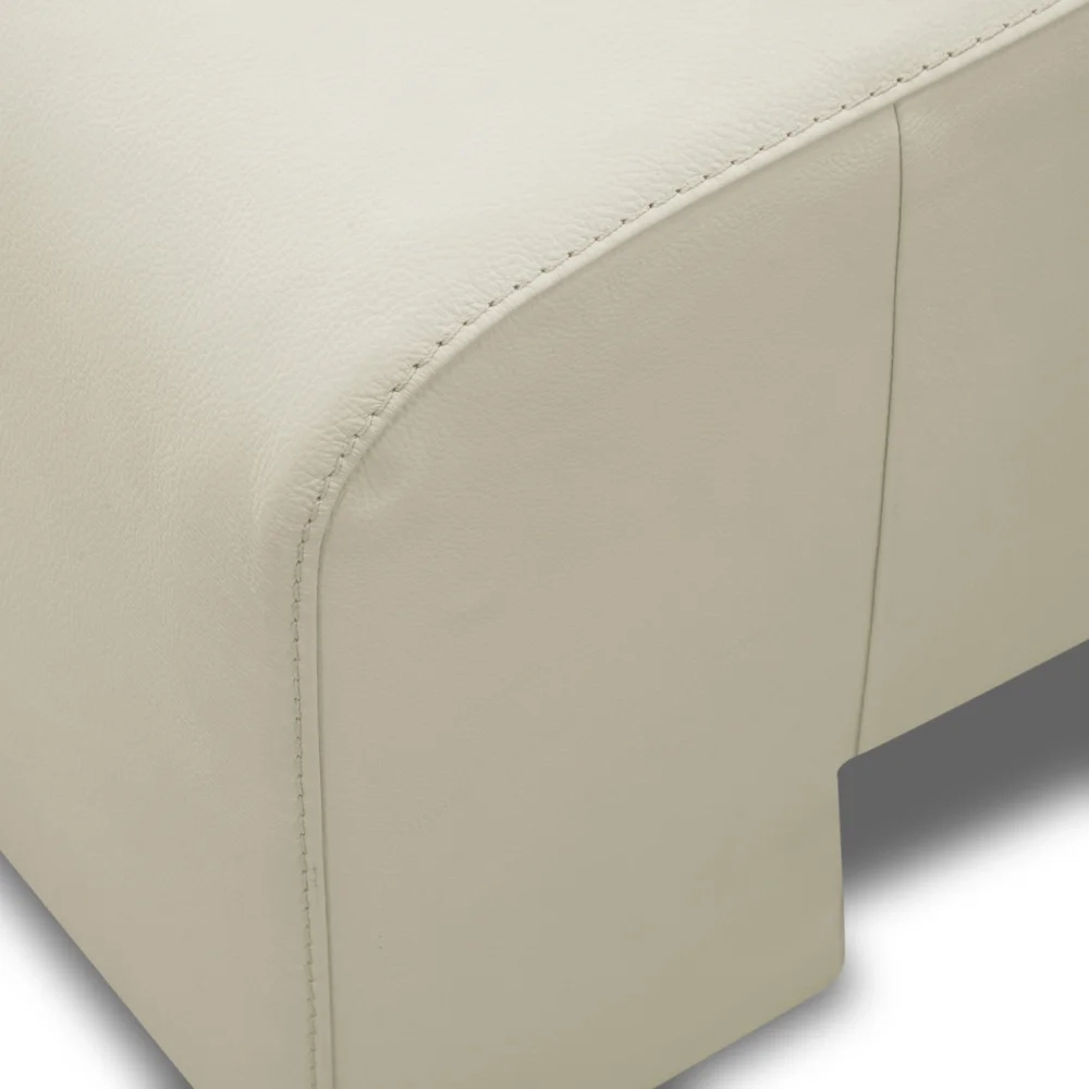 Sofá Retrátil Reclinável 3 Lugares 250cm Mare L08 Couro Off  - Mpozenato