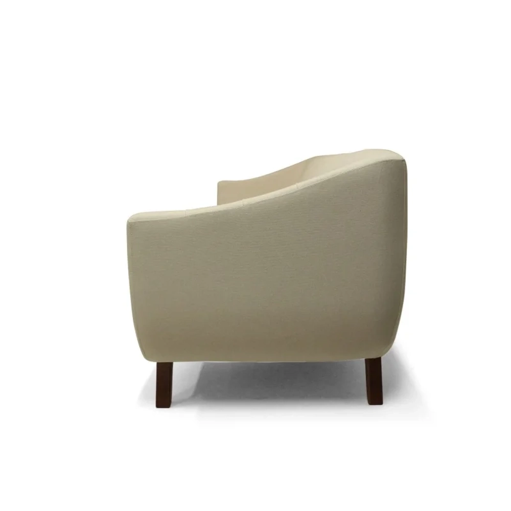 Sofá 3 Lugares 230cm Sala Atenas B172 Rústico Bege    - Domi