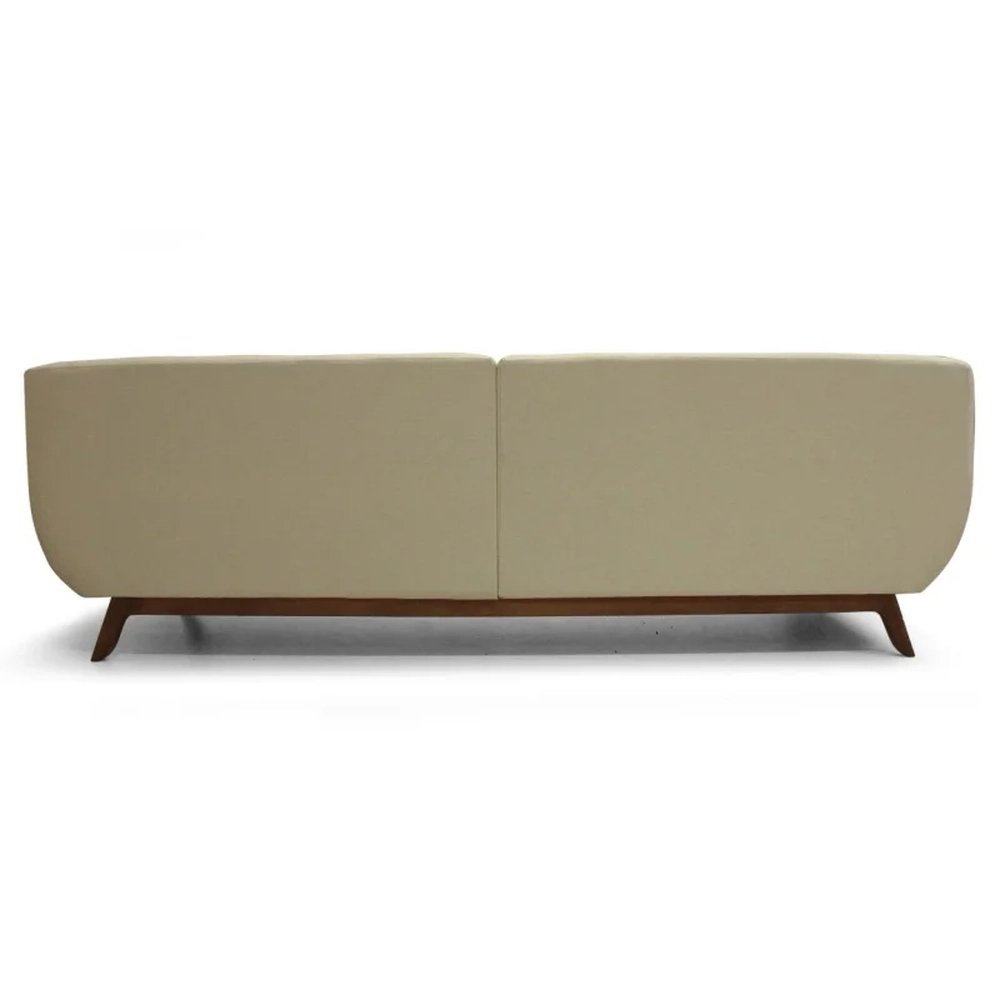 Sofá 3 Lugares 230cm Sala Atenas B172 Rústico Bege    - Domi