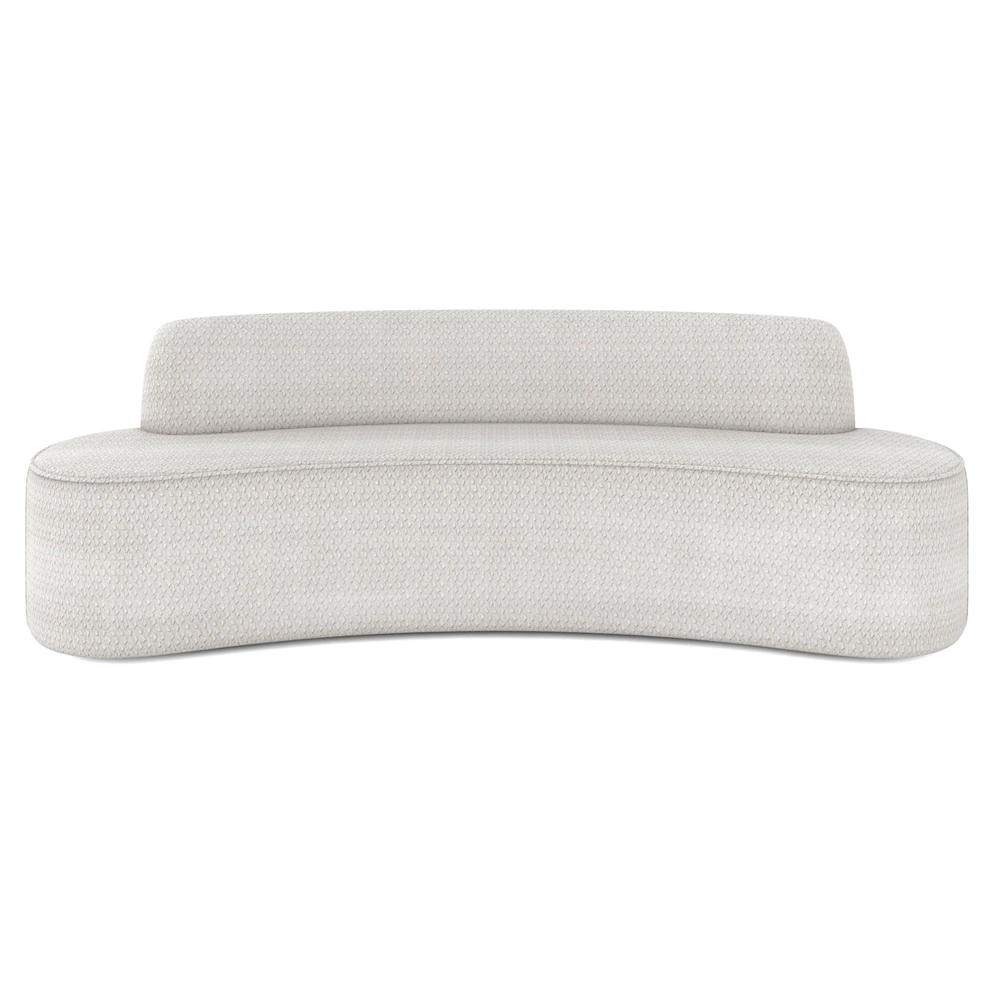 Sofá 4 Lugares para Sala de Estar Living 230cm Koane D06 Boucle Off White - Mpozenato
