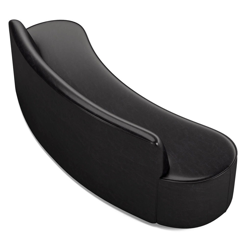 Sofá 4 Lugares para Sala de Estar Living 230cm Koane D06 Sintético Preto - Mpozenato