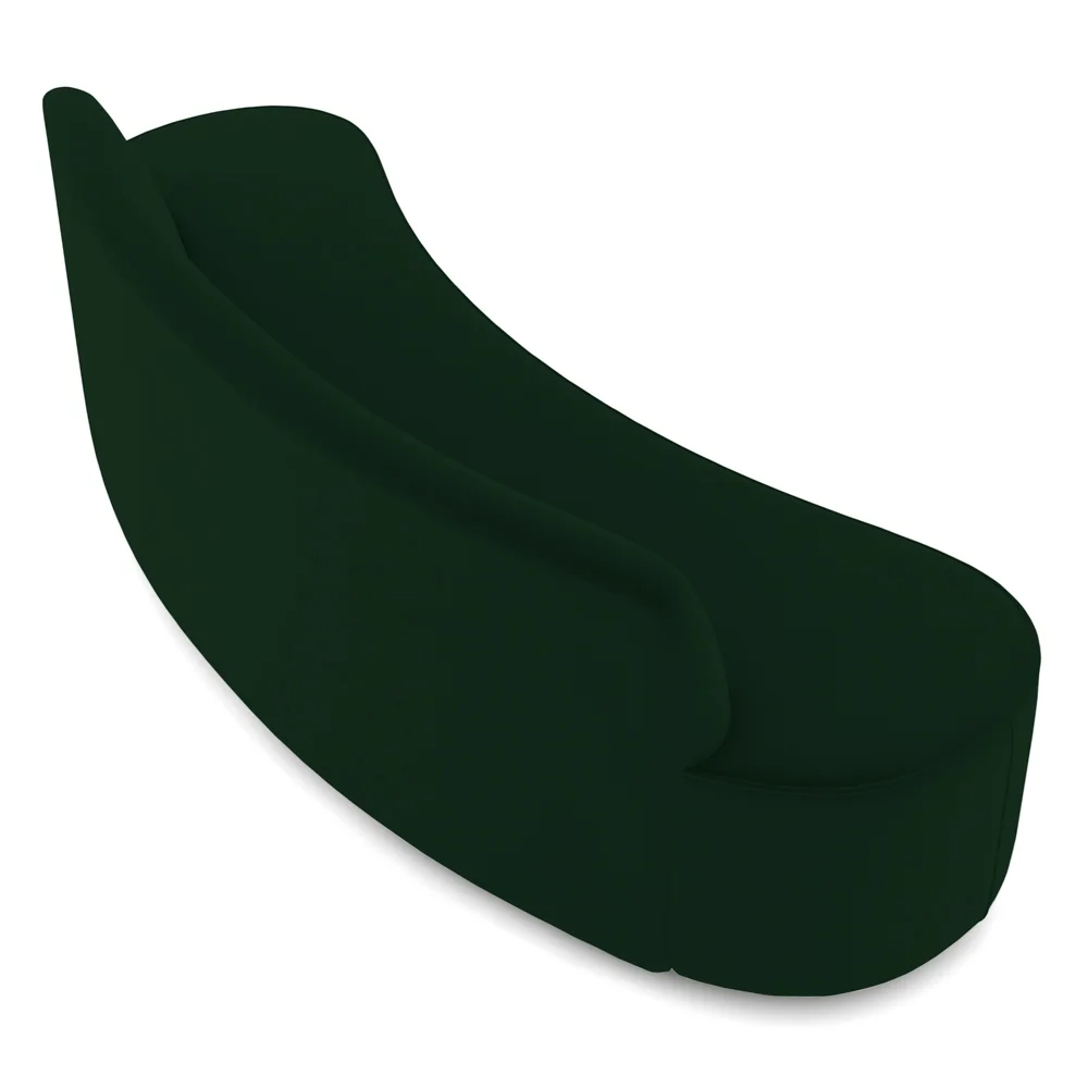 Sofá 2 Lugares para Sala de Estar Living 150cm Koane D06 Veludo Esmeralda - Mpozenato