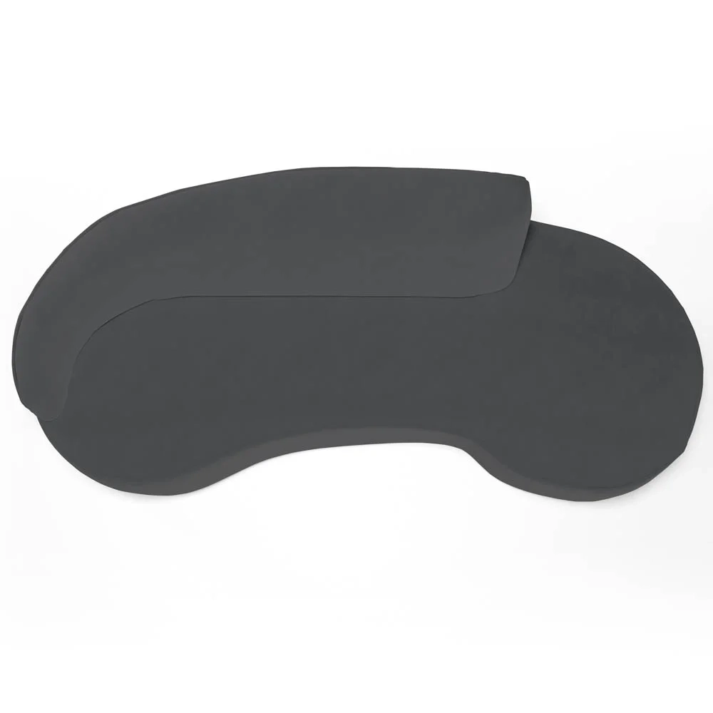 Sofá Living 3 Lugares 230cm Braço Esquerdo Mozart D06 Veludo Cinza - Mpozenato