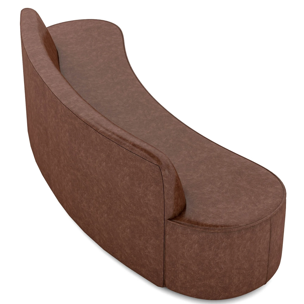 Sofá 4 Lugares para Sala de Estar Living 230cm Koane D06 Facto Conhaque - Mpozenato