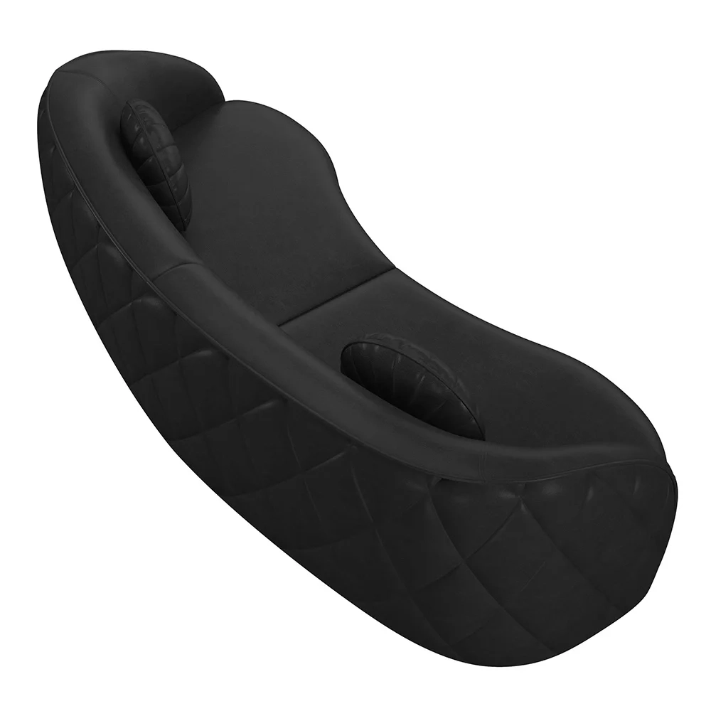 Sofá Decorativo com Almofadas 3 Lugares 240cm Tressê Zion Z32 Sintético Preto - Mpozenato