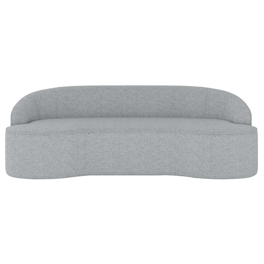 Sofá 4 Lugares para Sala de Estar Living 230cm Theo D06 Linho Cinza Claro - Mpozenato