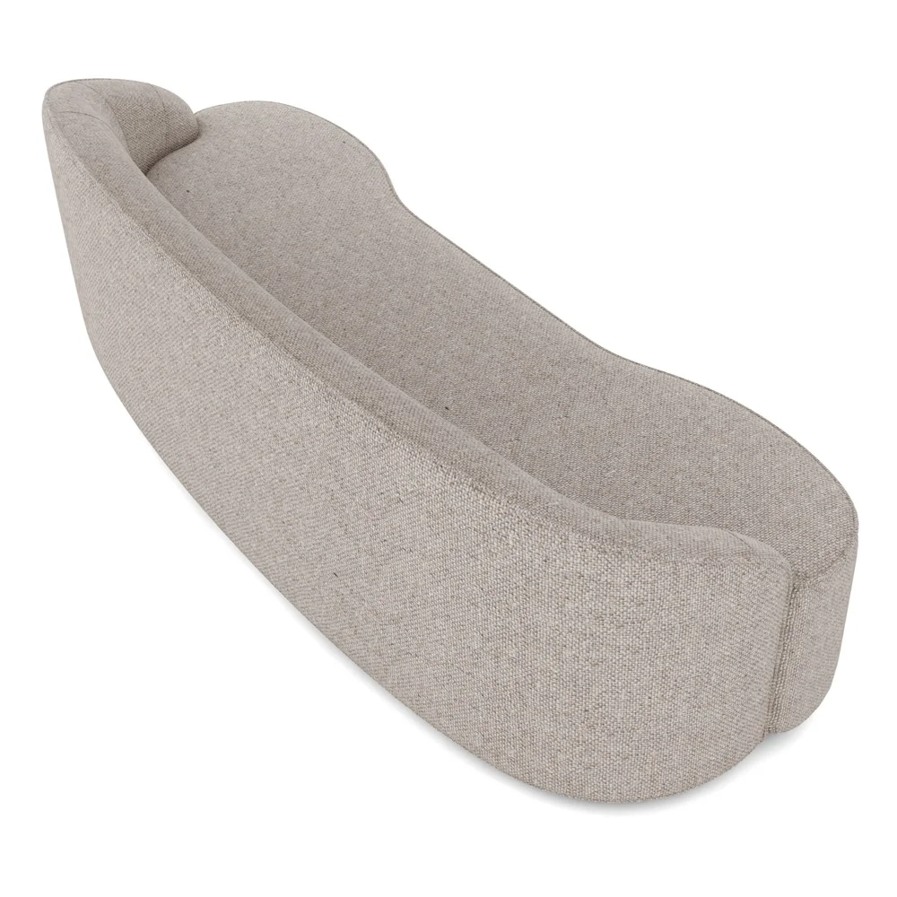 Sofá 4 Lugares para Sala de Estar Living 230cm Theo D06 Linho Pérola - Mpozenato