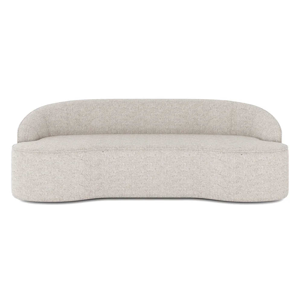 Sofá 4 Lugares para Sala de Estar Living 230cm Theo D06 Linho Pérola - Mpozenato