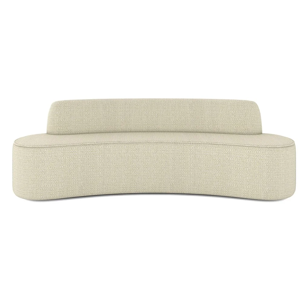 Sofá 5 Lugares para Sala de Estar Living 300cm Koane D06 Linho Creme - Mpozenato