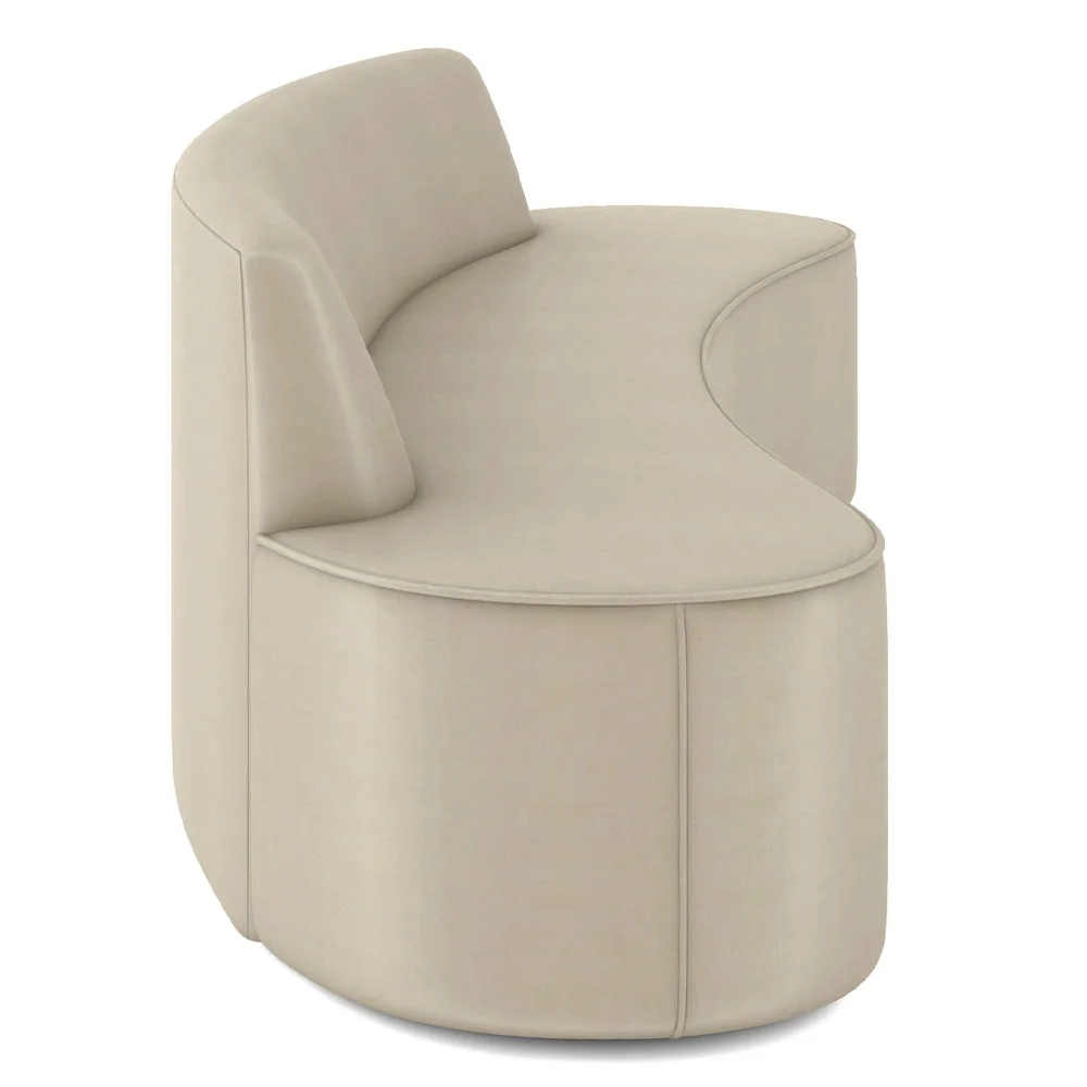 Sofá 2 Lugares para Sala de Estar Living 150cm Koane D06 Facto Pérola - Mpozenato