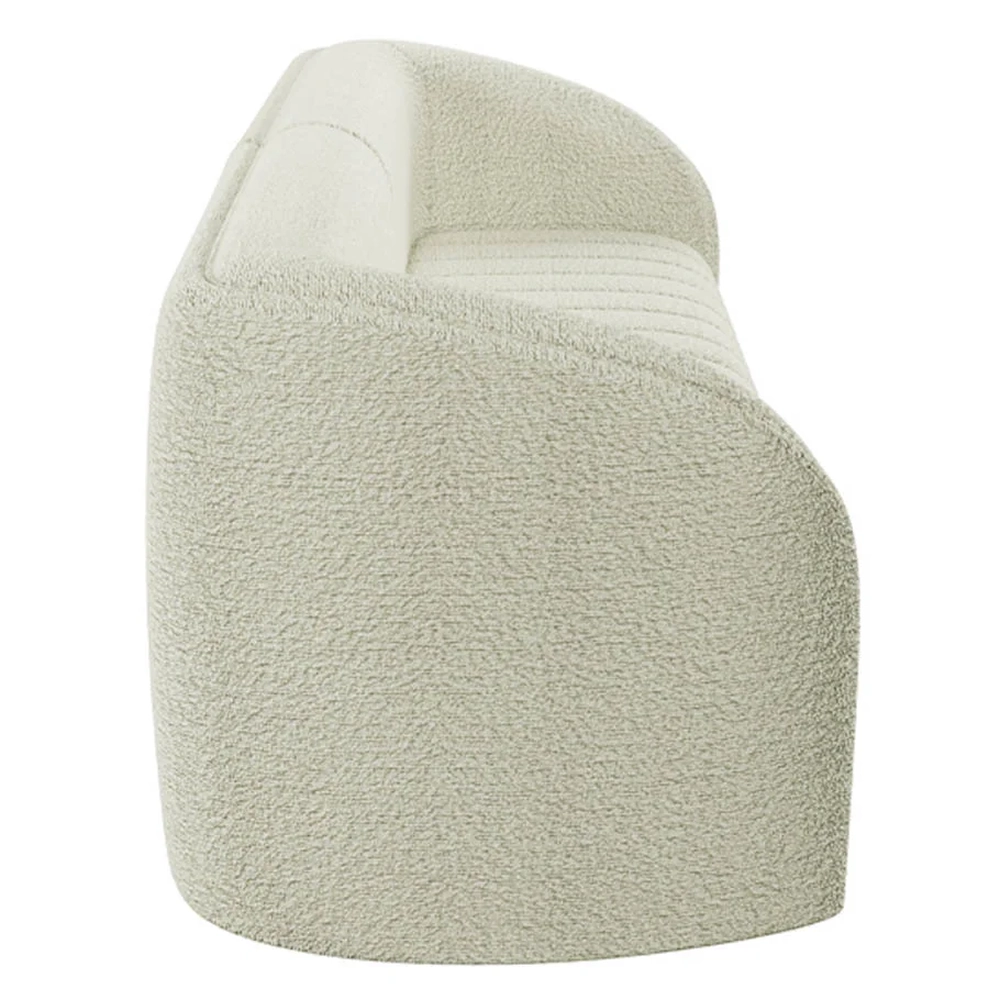 Sofá Living Decorativo 4 Lugares 332cm Meris Z32 Boucle Cru - Mpozenato