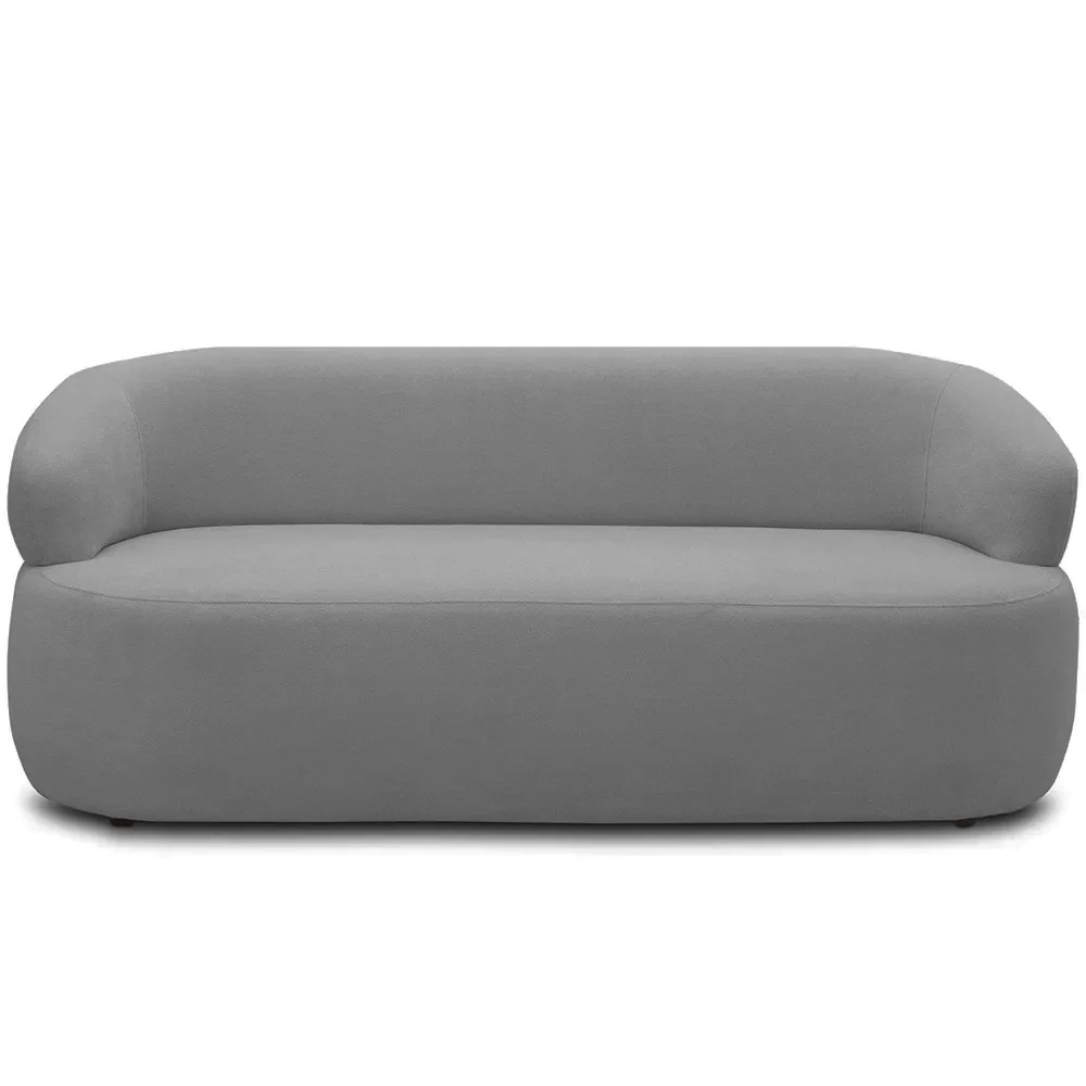 Sofá 3 Lugares Living Orgânico Sala de Estar 170cm Conka F05 Boucle Cinza - Mpozenato