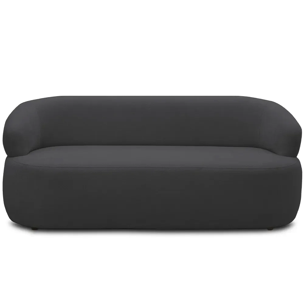 Sofá 3 Lugares Living Orgânico Sala de Estar 170cm Conka F05 Boucle Grafite - Mpozenato