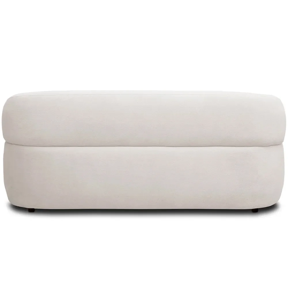 Sofá 3 Lugares Living Orgânico Sala de Estar 170cm Conka F05 Veludo Bege - Mpozenato