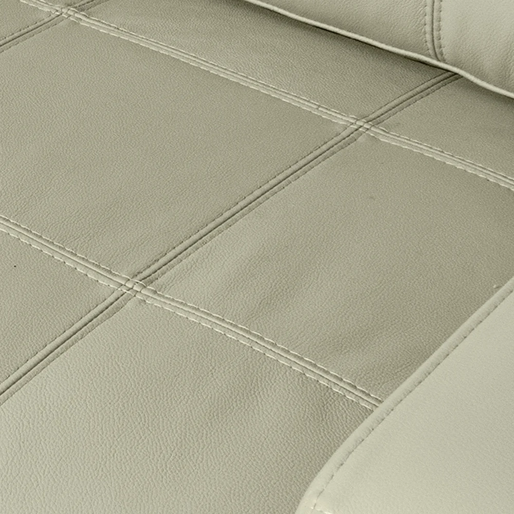 Sofá 3 Lugares Living Pés Madeira 200cm Phill S07 Couro Off - Mpozenato