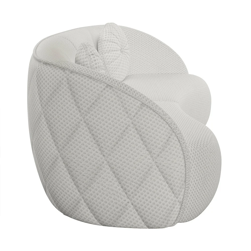 Sofá Decorativo com Almofadas 4 Lugares 318cm Tressê Zion Z32 Linho Cru - Mpozenato