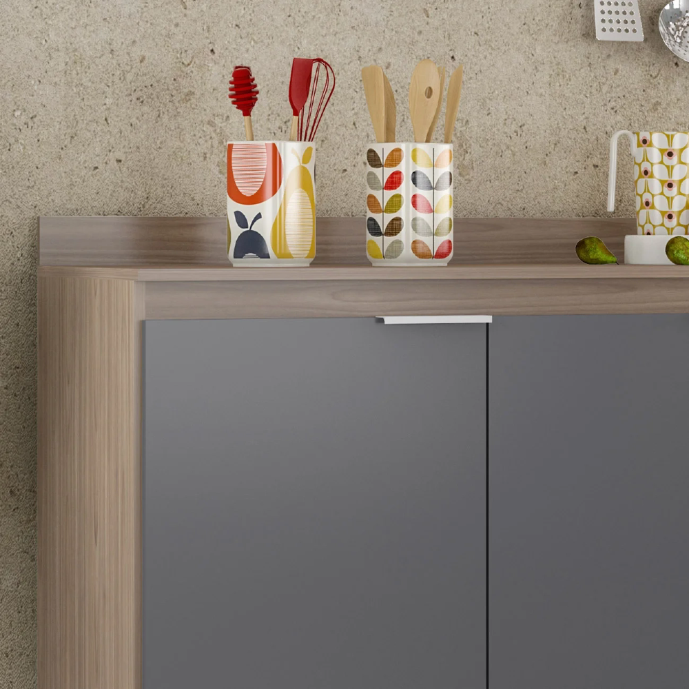 Tampo Para Balcão de Cozinha 118cm MDP Z34 Freijó           - Mpozenato