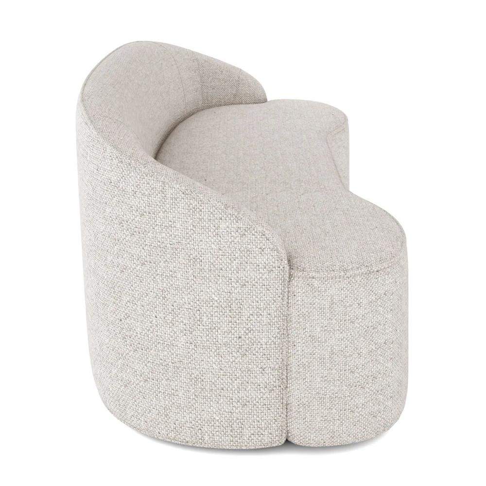 Sofá 4 Lugares para Sala de Estar Living 260cm Theo D06 Linho Pérola - Mpozenato