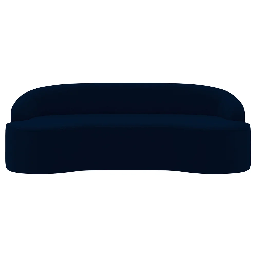 Sofá 3 Lugares para Sala de Estar Living 210cm Theo D06 Veludo Royal - Mpozenato