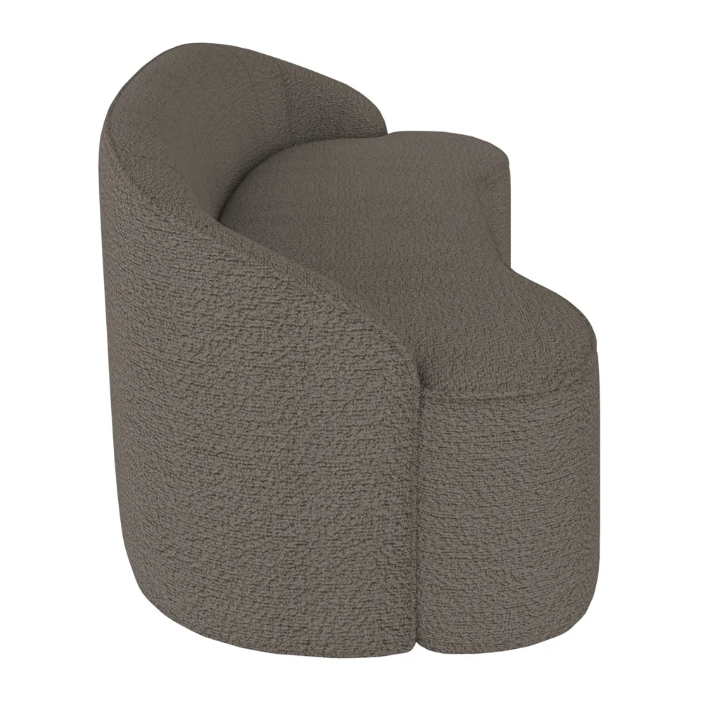 Sofá 4 Lugares para Sala de Estar Living 230cm Theo D06 Boucle Castor - Mpozenato