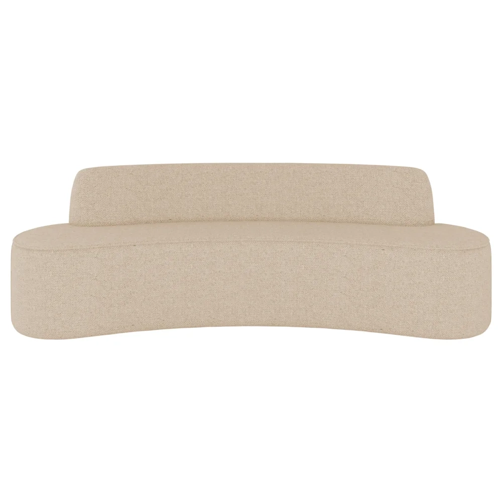 Sofá 2 Lugares para Sala de Estar Living 150cm Koane D06 Linho Marfim - Mpozenato