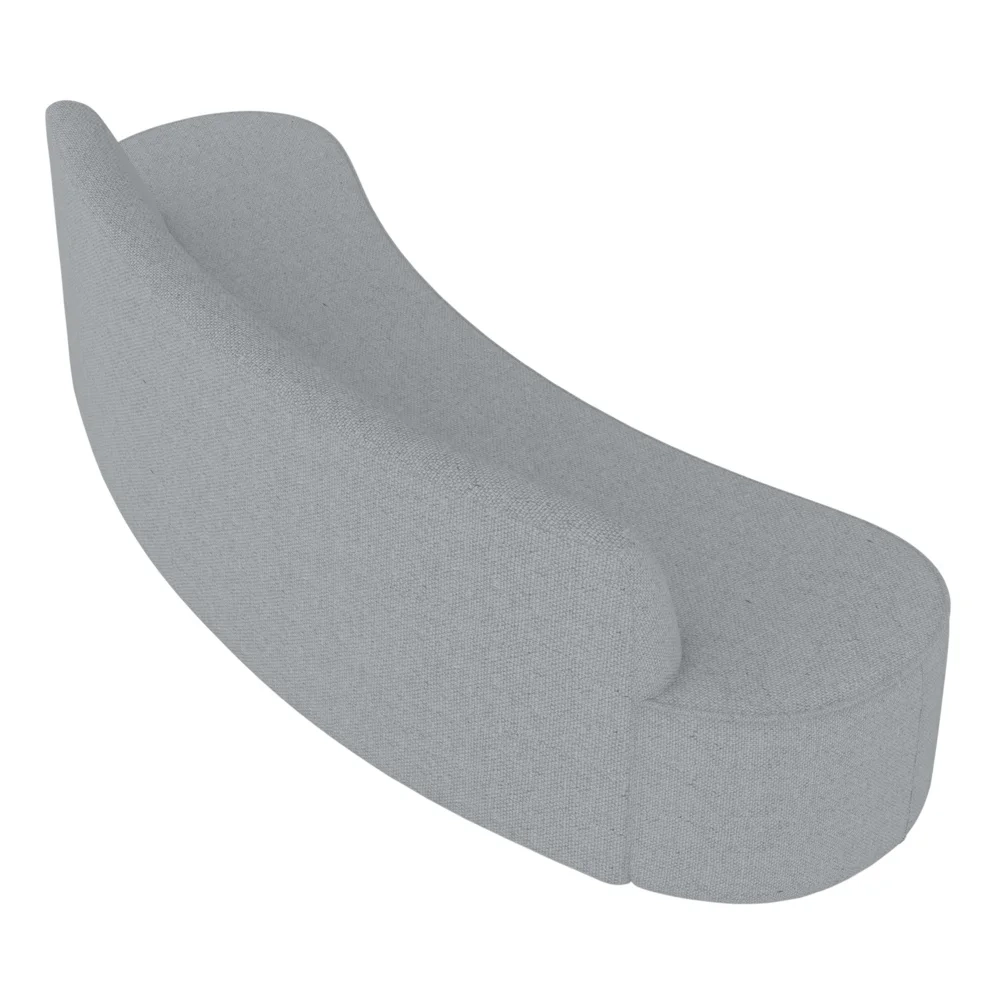 Sofá 3 Lugares para Sala de Estar Living 180cm Koane D06 Linho Cinza Claro - Mpozenato