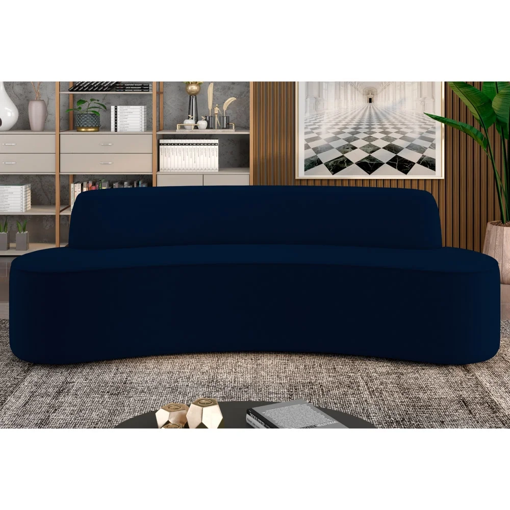 Sofá 4 Lugares para Sala de Estar Living 230cm Koane D06 Veludo Royal - Mpozenato