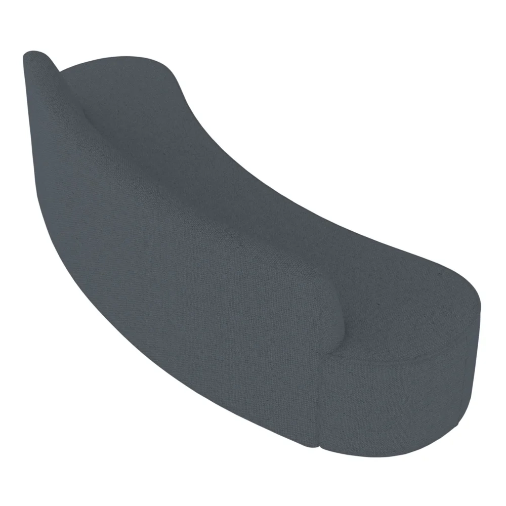 Sofá 4 Lugares para Sala de Estar Living 230cm Koane D06 Linho Mescla Chumbo - Mpozenato