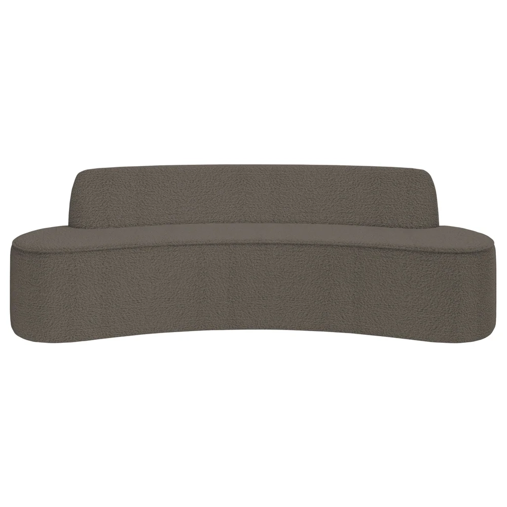 Sofá 4 Lugares para Sala de Estar Living 260cm Koane D06 Boucle Castor - Mpozenato