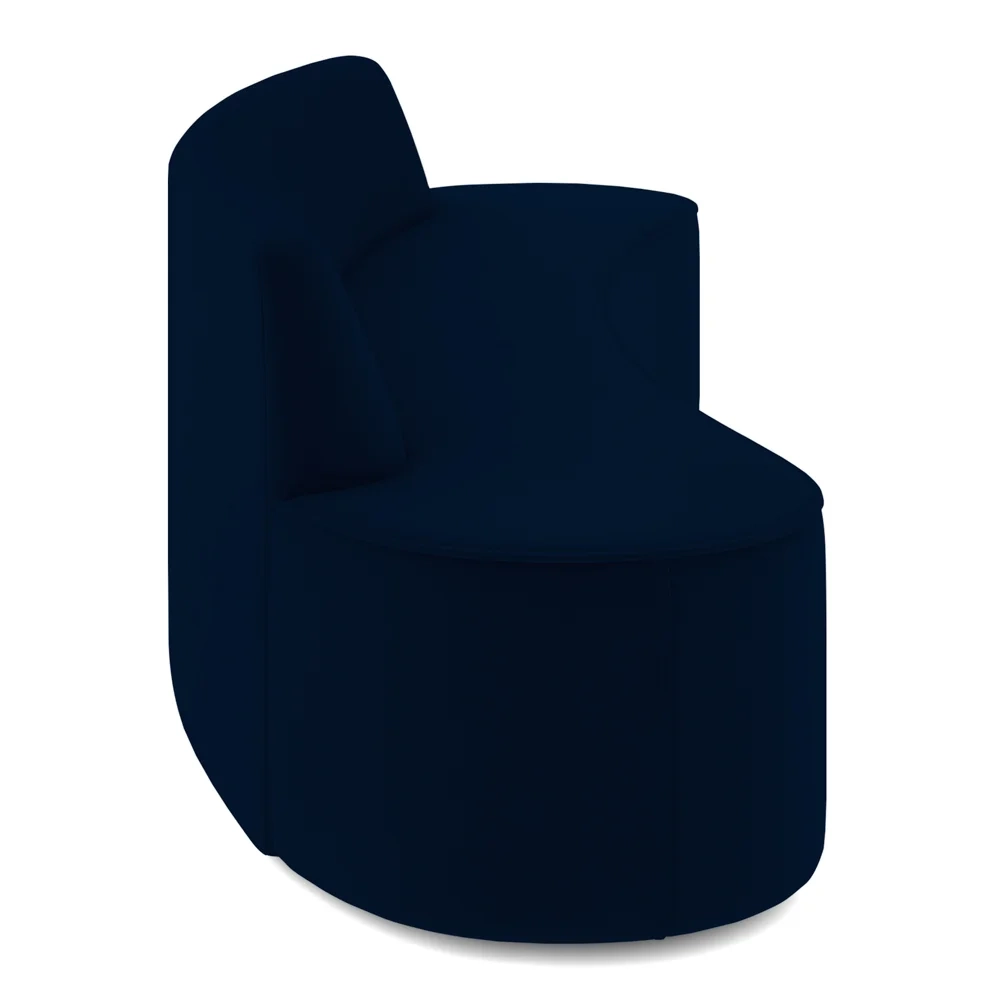 Sofá 5 Lugares para Sala de Estar Living 280cm Koane D06 Veludo Royal - Mpozenato