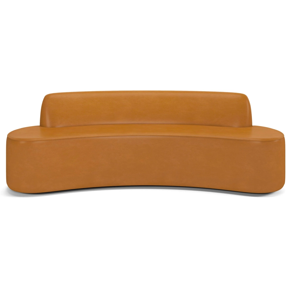 Sofá 4 Lugares para Sala de Estar Living 260cm Koane D06 Sintético Caramelo - Mpozenato