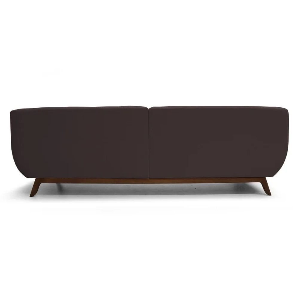 Sofá 4 Lugares 260cm Sala de Estar Atenas C34 Marrom  - Domi