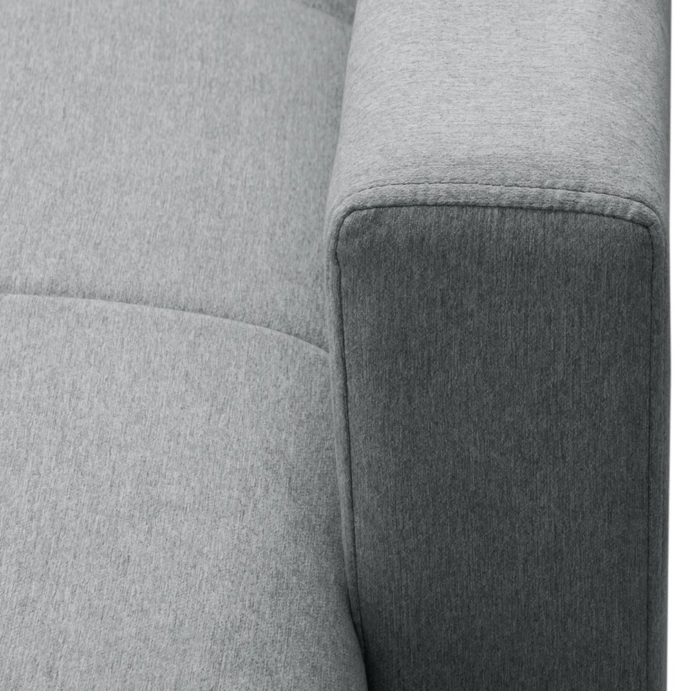 Sofá Cama Casal Retrátil 208cm Carly F05 Linho Cinza - Mpozenato