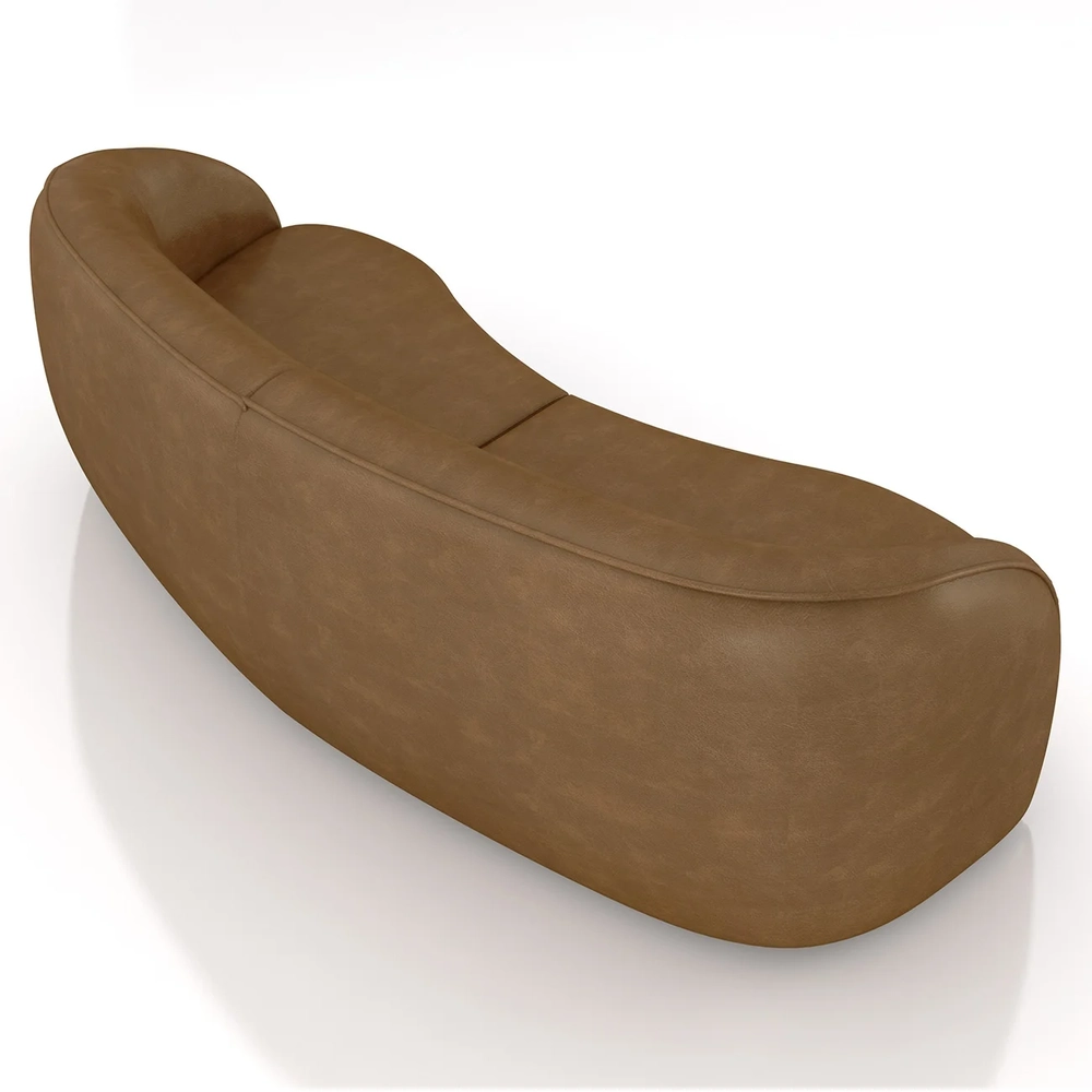 Sofá 3 Lugares 288cm Orgânico Zion Z32 Sintético Caramelo - Mpozenato