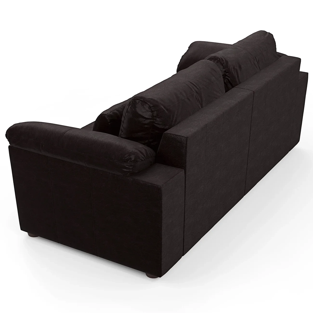 Sofá Retrátil 2 Lugares Para Sala 175cm Dijon Couro Bordô S07 - Mpozenato