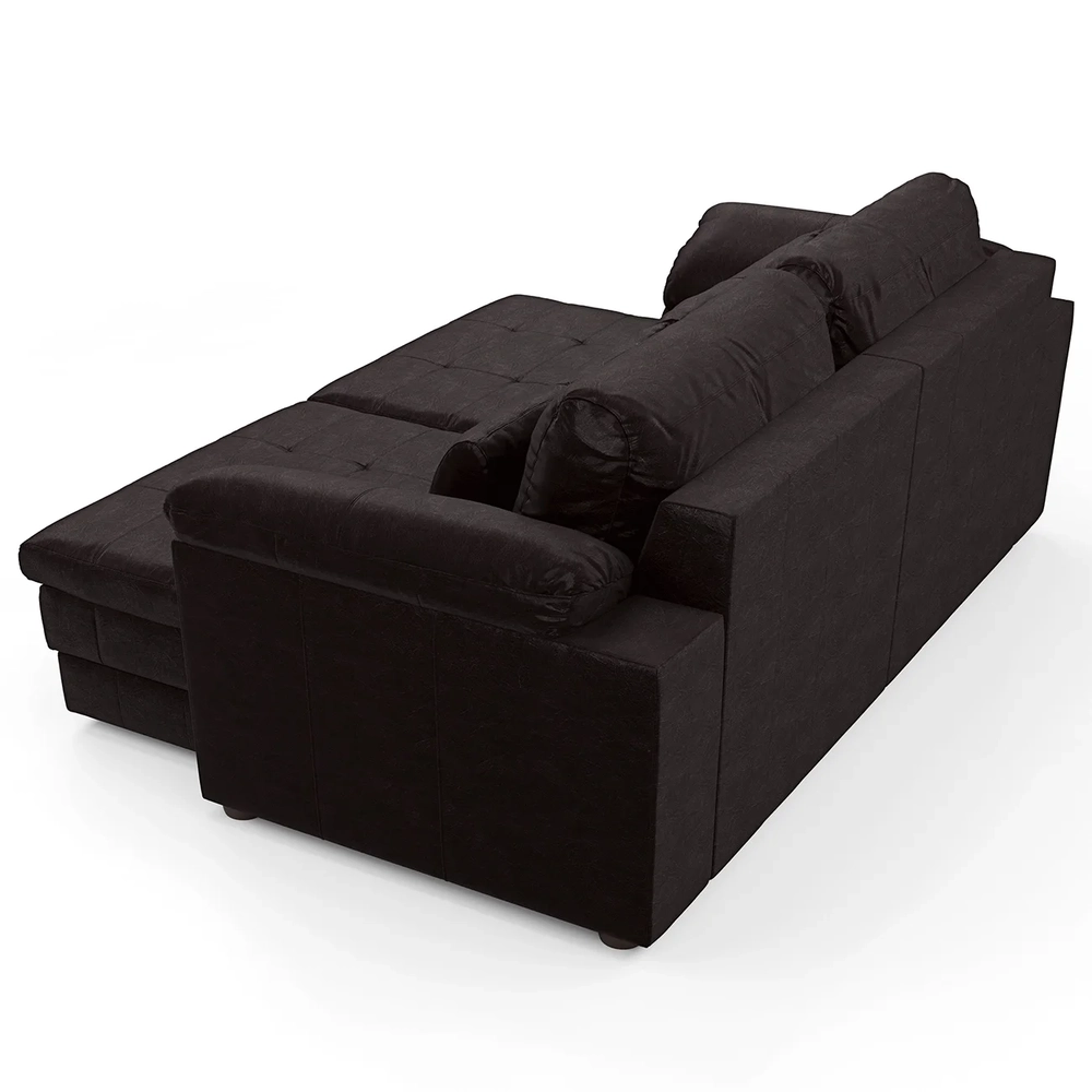 Sofá Retrátil 2 Lugares Para Sala 175cm Dijon Couro Bordô S07 - Mpozenato