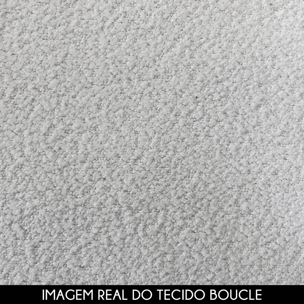 Sofá 4 Lugares Orgânico 318cm e Poltrona Zion Z32 Boucle Branco - Mpozenato