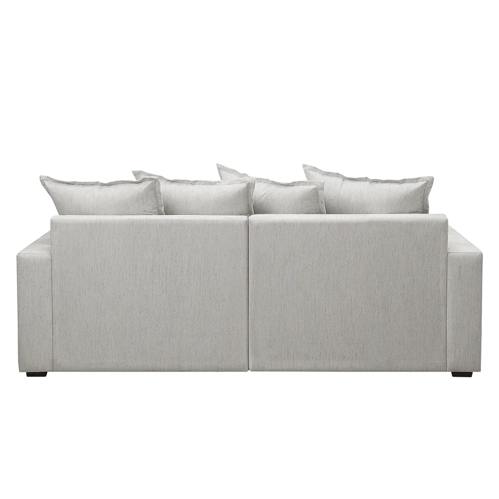 Sofá 3 Lugares Para Sala Living 200cm Dalton L08 Linho Mescla - Mpozenato