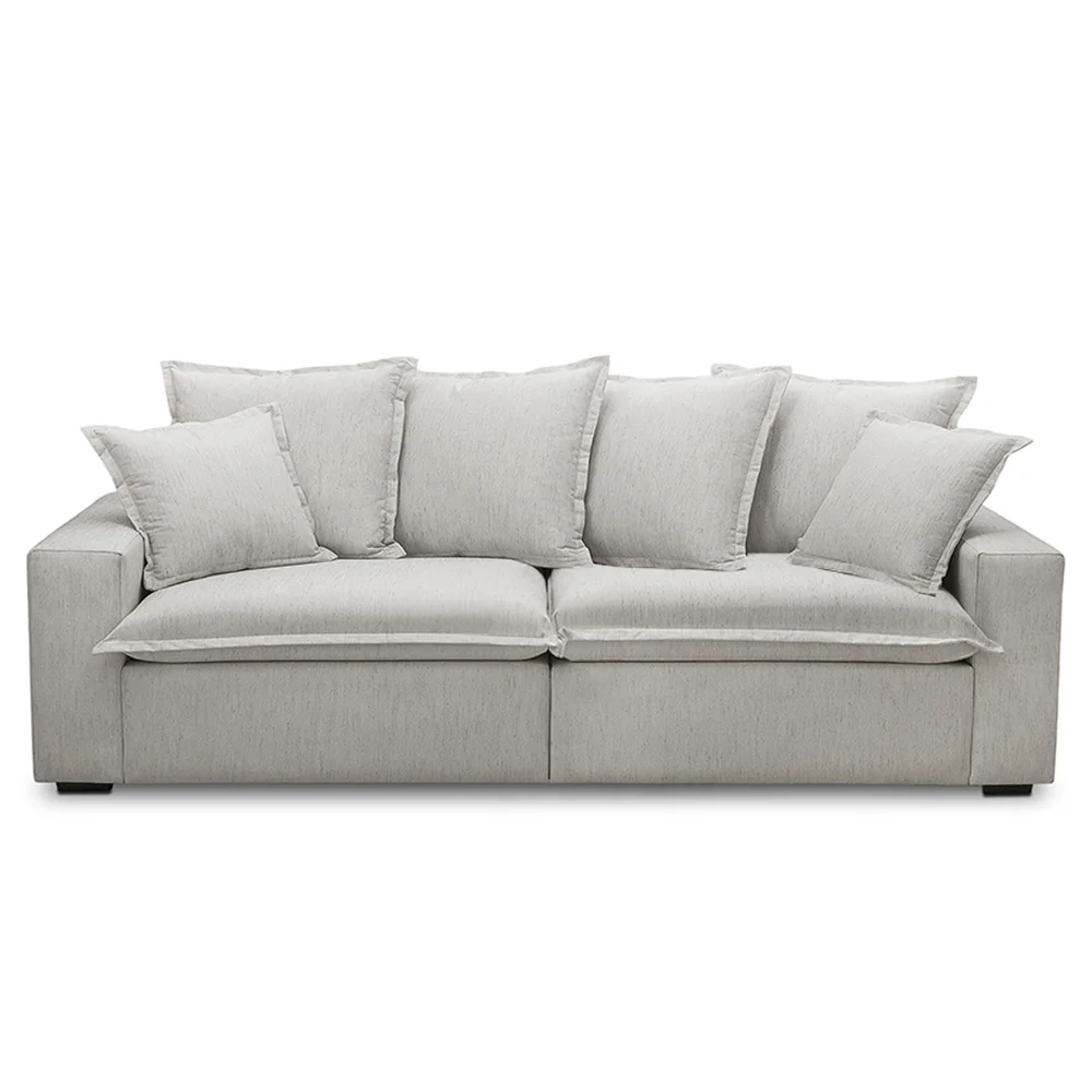 Sofá 3 Lugares Para Sala Living 200cm Dalton L08 Linho Mescla - Mpozenato