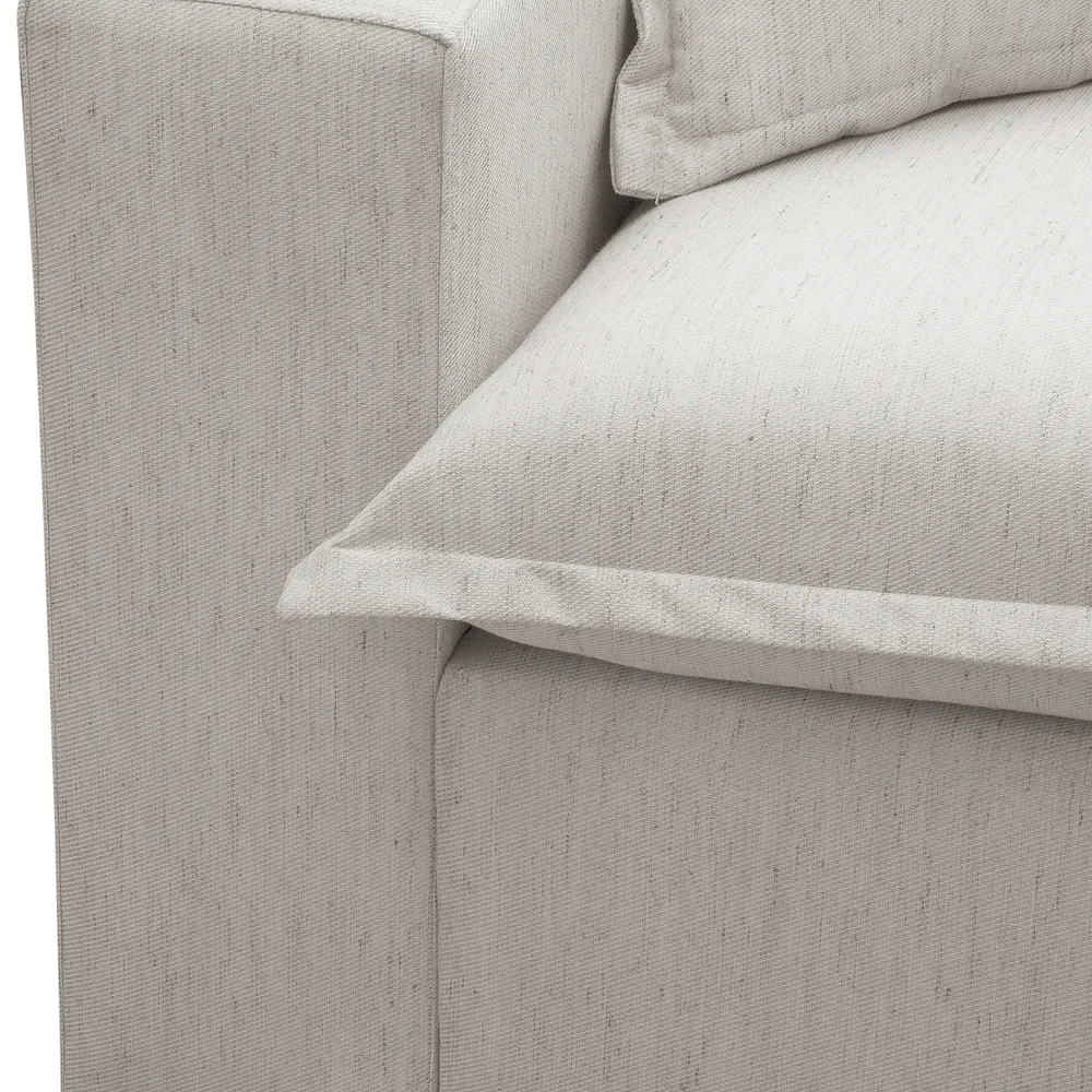 Sofá 3 Lugares Para Sala Living 200cm Dalton L08 Linho Mescla - Mpozenato