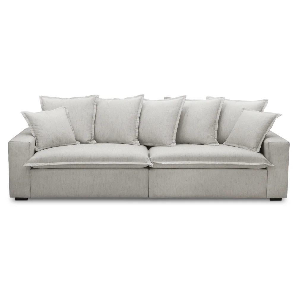 Sofá 3 Lugares Para Sala Living 220cm Dalton L08 Linho Mescla - Mpozenato