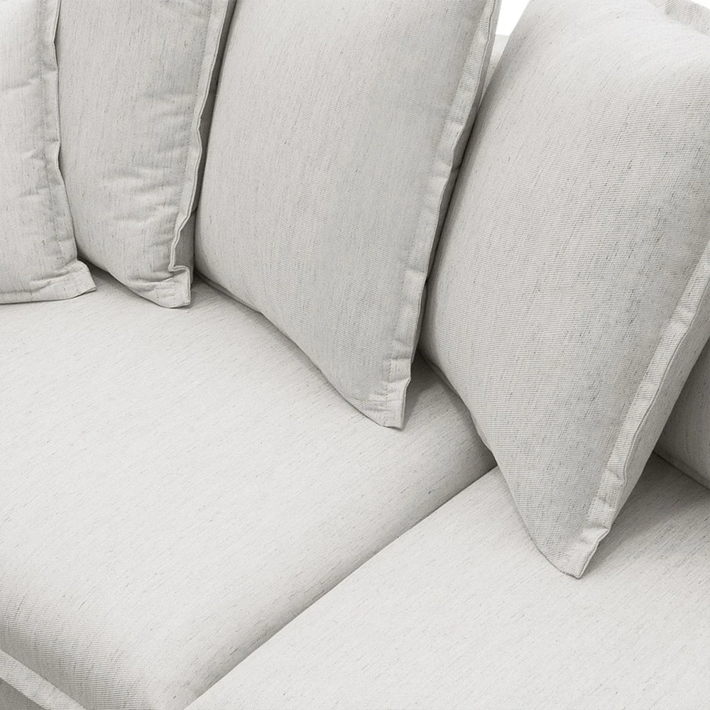 Sofá 3 Lugares Para Sala Living 240cm Dalton L08 Linho Mescla - Mpozenato