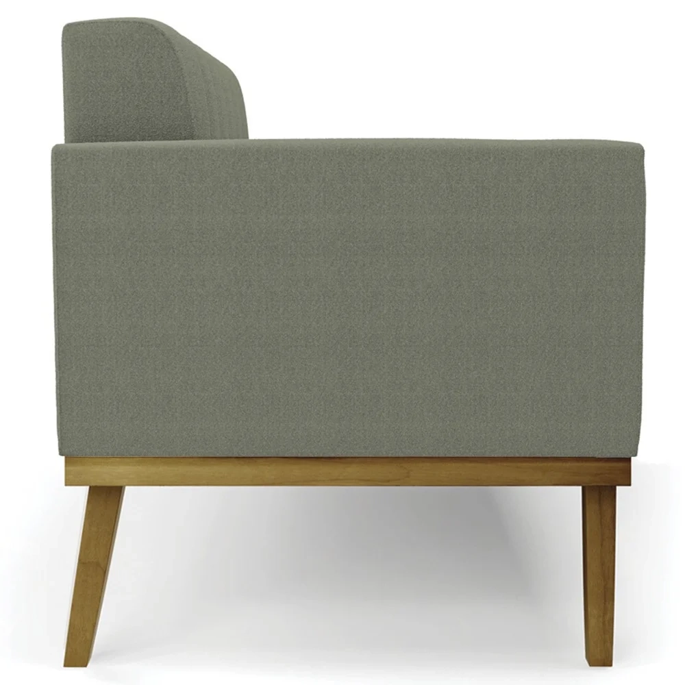 Namoradeira e Poltrona Base Madeira Castanho Ana Boucle Menta - Ibiza