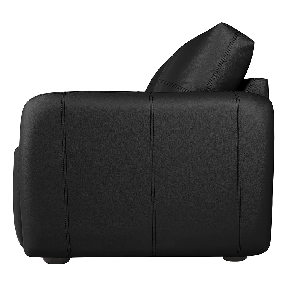 Sofá Living 2 Lugares Sala de Estar 180cm Virtus L07 Couro Preto - Mpozenato