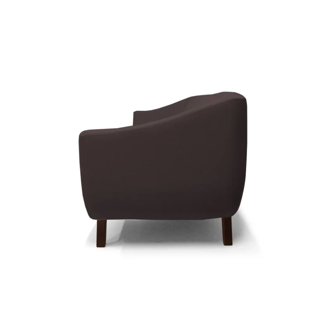 Sofá 3 Lugares 230cm Sala de Estar Atenas C34 Marrom  - Domi